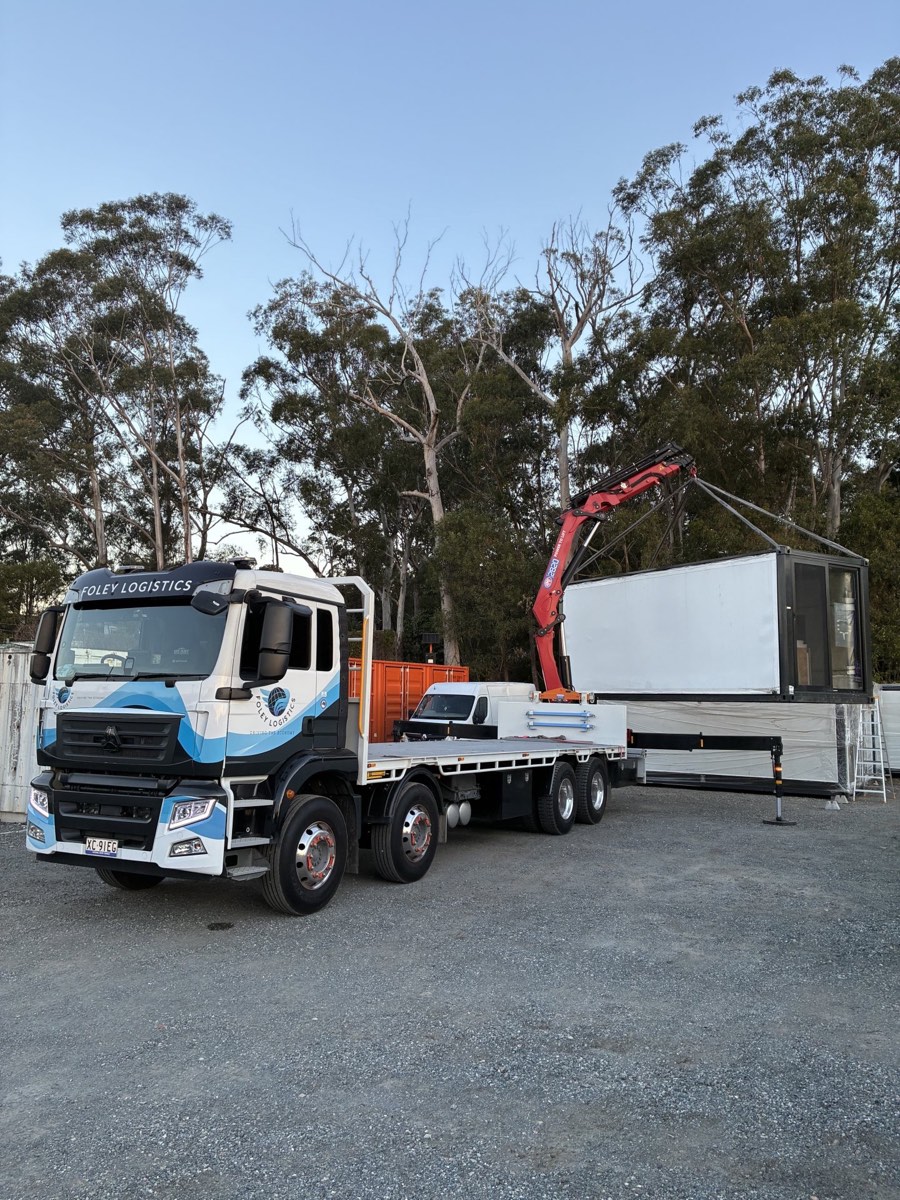 Foley Logistics crane truck